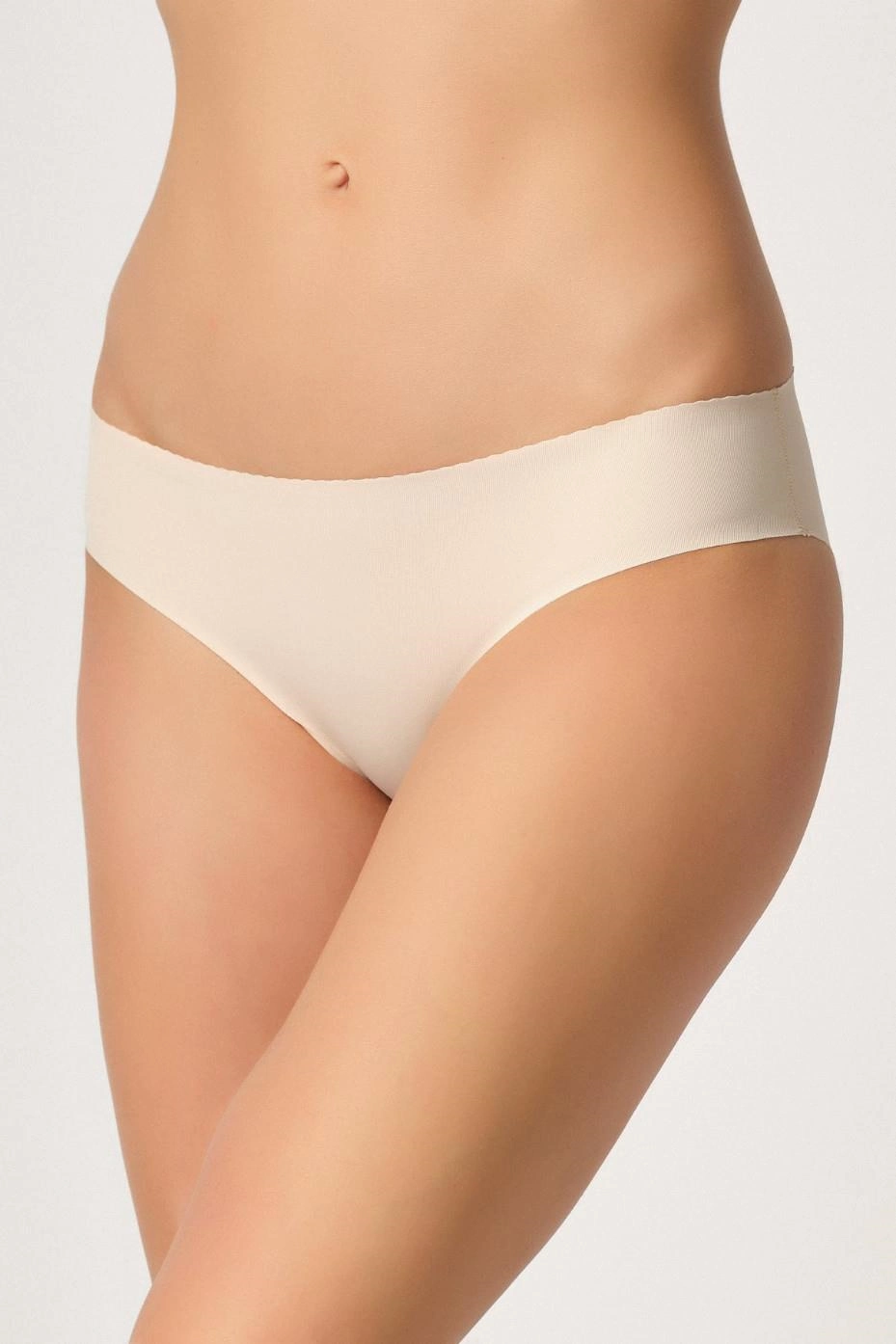 Lazer Kesim Toparlayıcı Düşük Bel Külot Korse - Ten - KLBN30486