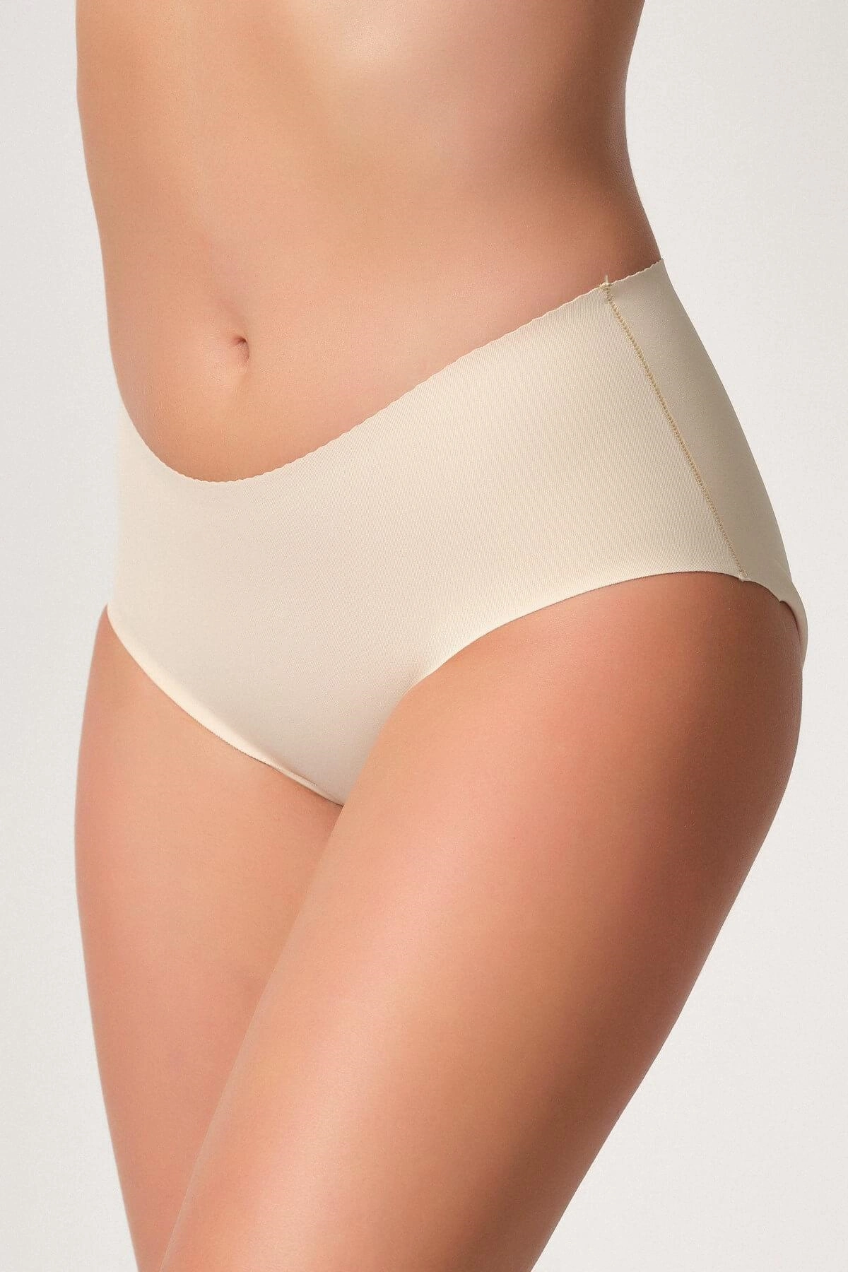 Lazer Kesim Toparlayıcı Mama Slip Korse - Ten - KLBN30484