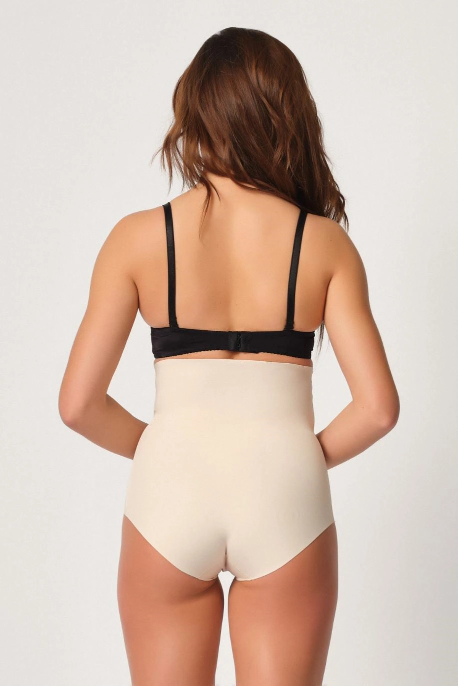 Lazer Yüksek Bel Kesim Slip Hayalet Korse - Ten - KLBN30477