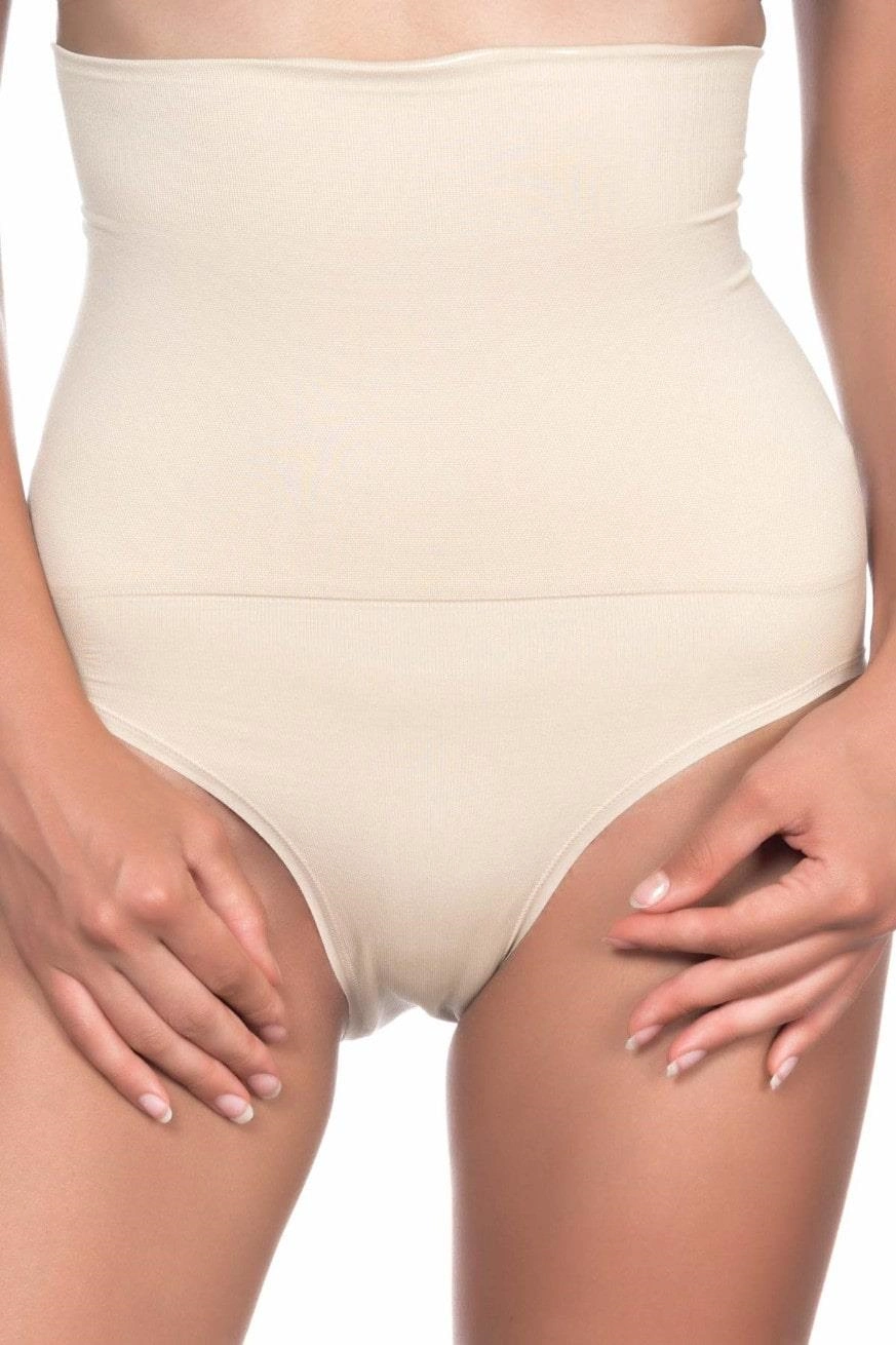 Yüksek Bel Double Slip Korse - Ten - KLBN29306