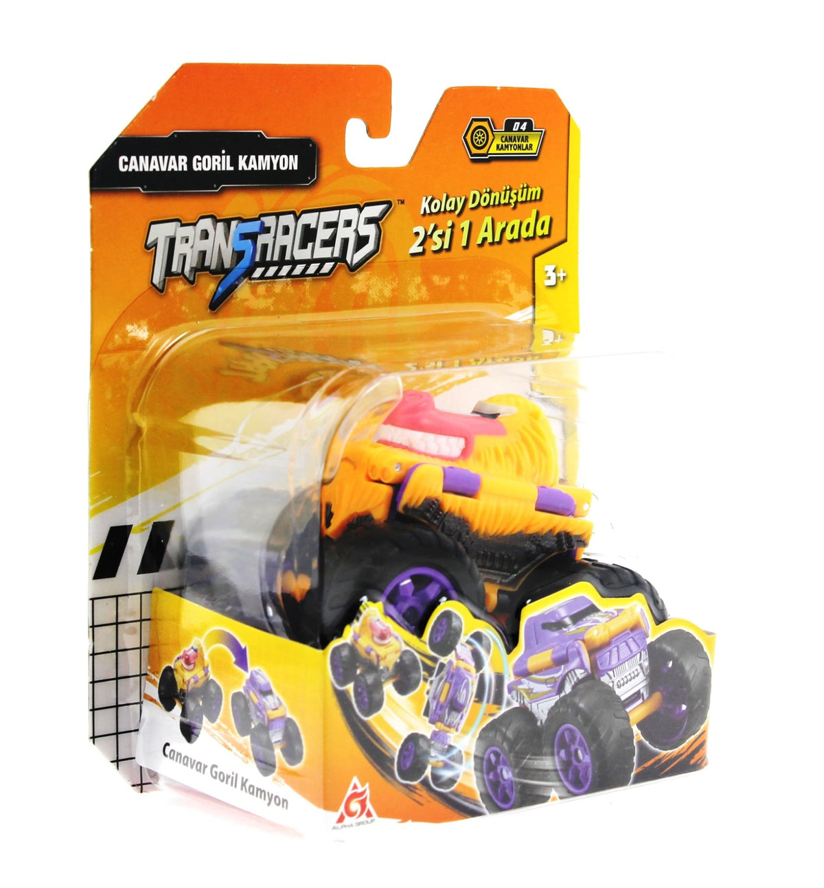 Transracers Dönüşen Araçlar Canavar Goril / Kamyon