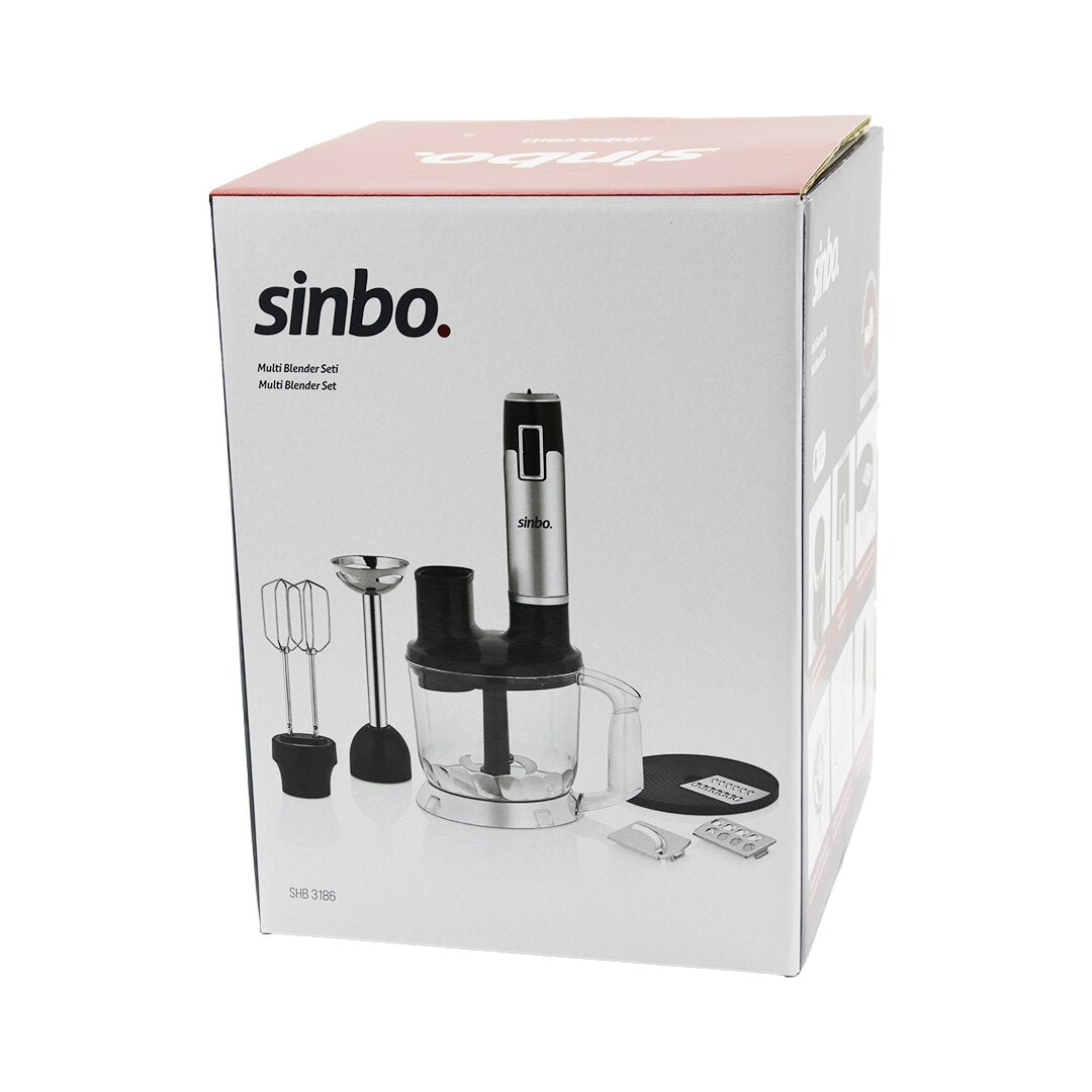 TURBO MULTİ BLENDER SETİ DOĞRAYICI- MİKSER- BLENDER RENDE DİLİM DİSKLERİ 300W 2LT HAZNE SHB-3186 (4887)