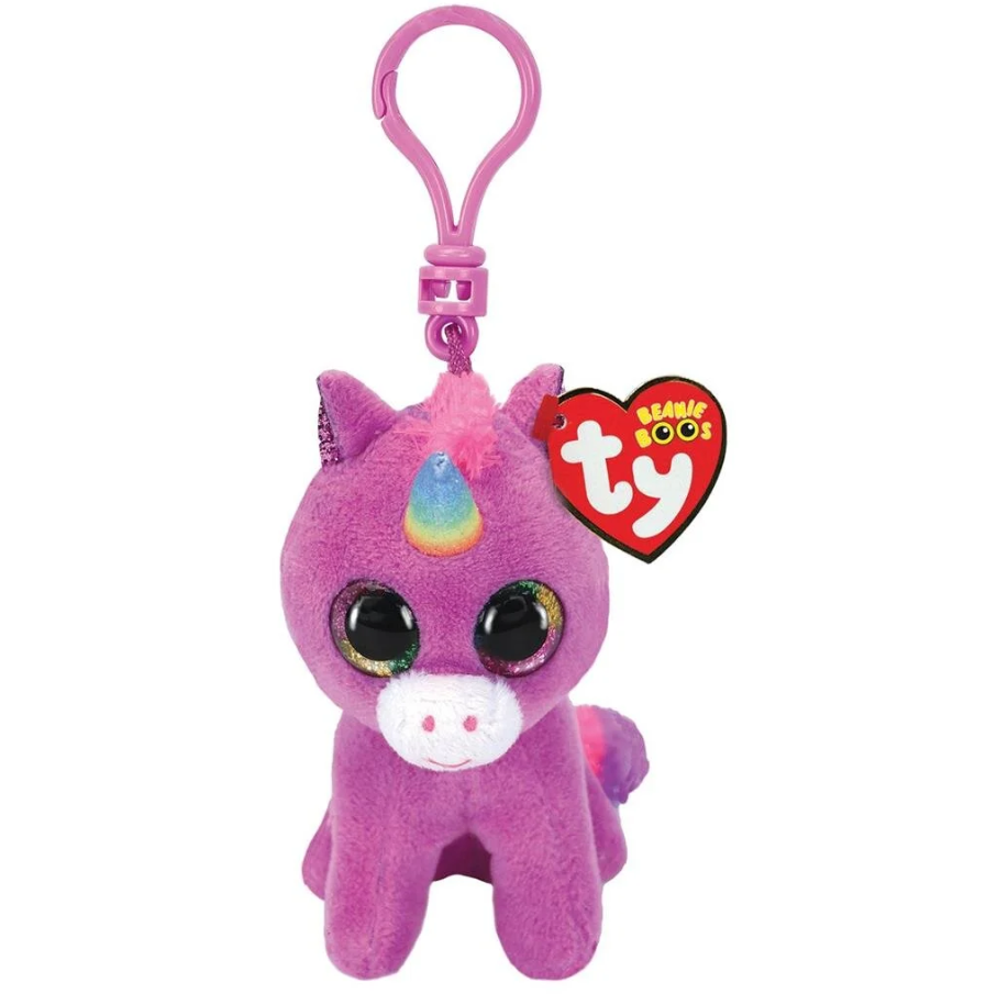 TY Beanie Boos Peluş Unicorn Anahtarlık Rosette
