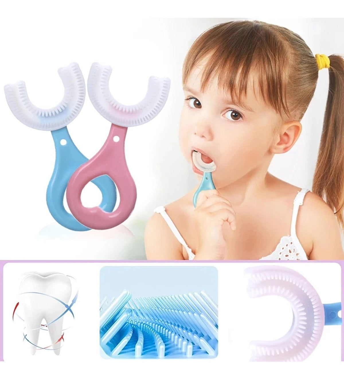 U Tipi Bebek Ağız Bakım ve Diş Fırçası (4887)