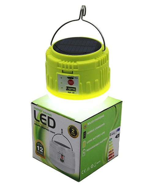 USB - SOLAR ŞARJLI ASKILI KAMP LAMBASI - POWERBANK (4887)