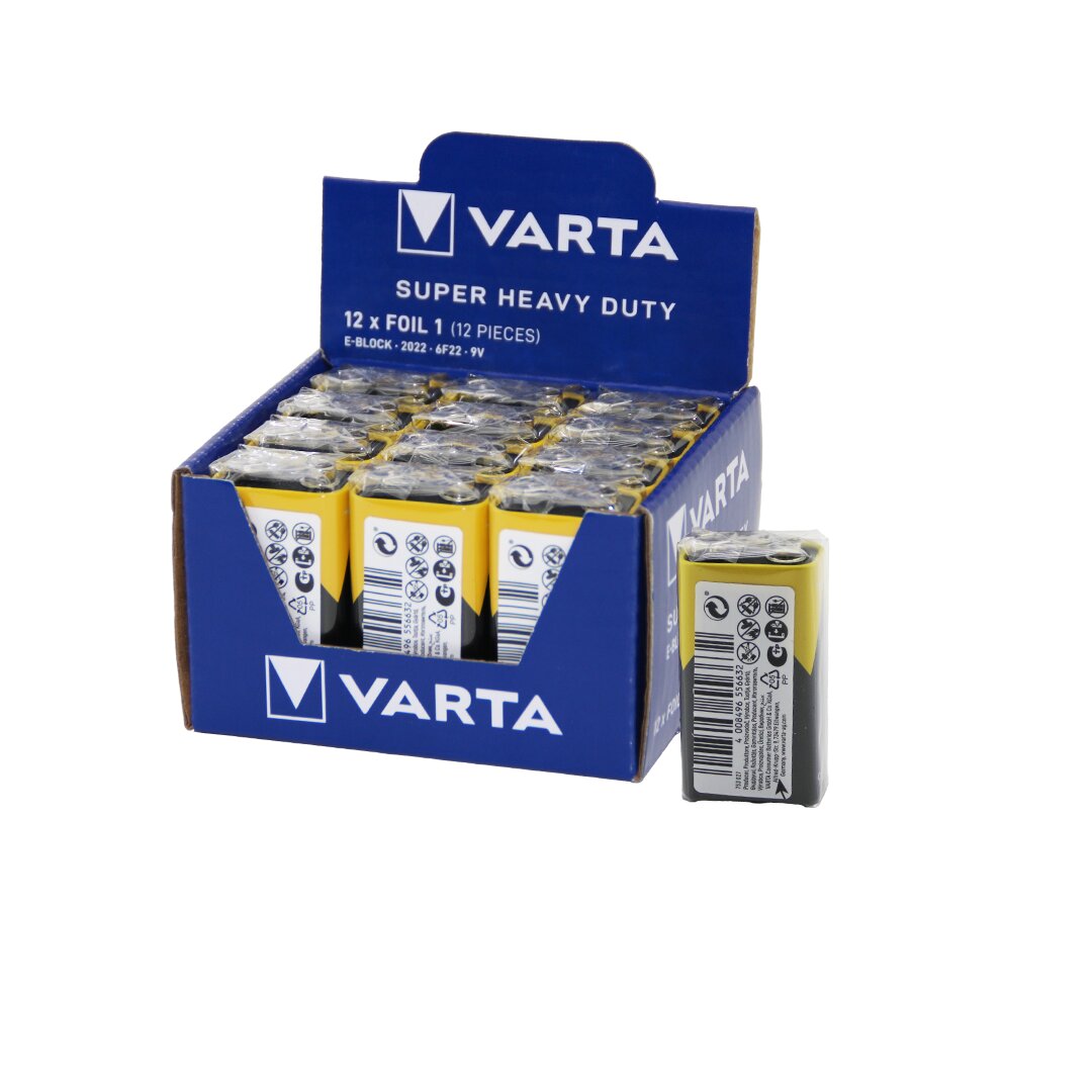 VARTA  9 VOLT  PİL  E   12PCS (4887)