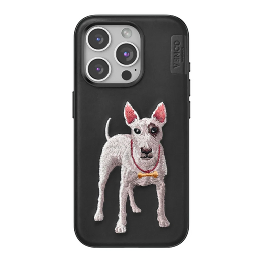 Venco Apple iPhone 15 Pro Perma Desenli Kapak - Siyah
