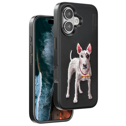 Venco Apple iPhone 16 Perma Desenli Kapak - Siyah