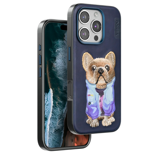 Venco Apple iPhone 16 Pro Cute Desenli Kapak - Lacivert