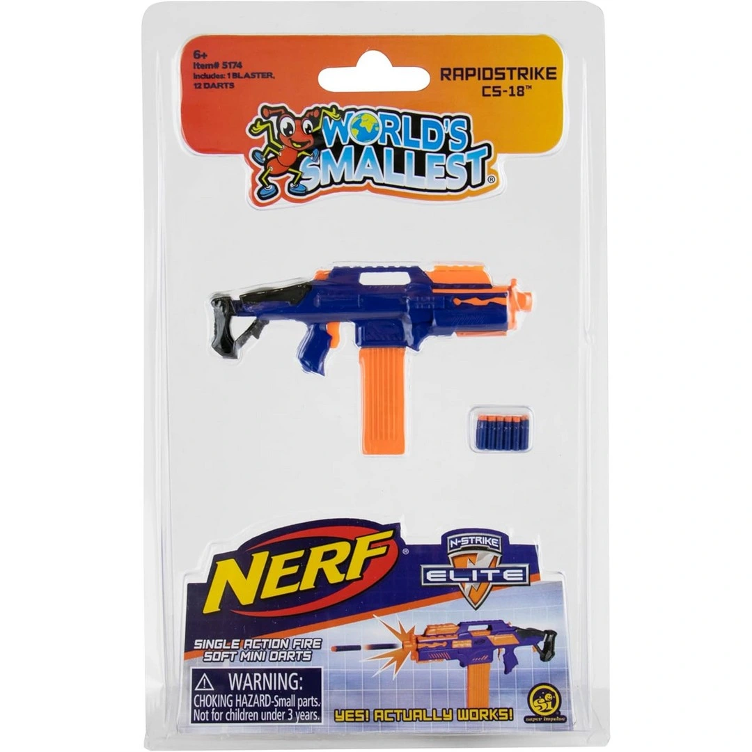 World's Smallest Nerf Seri 1  SUPR-5174 - Stokta Olan Gönderilir