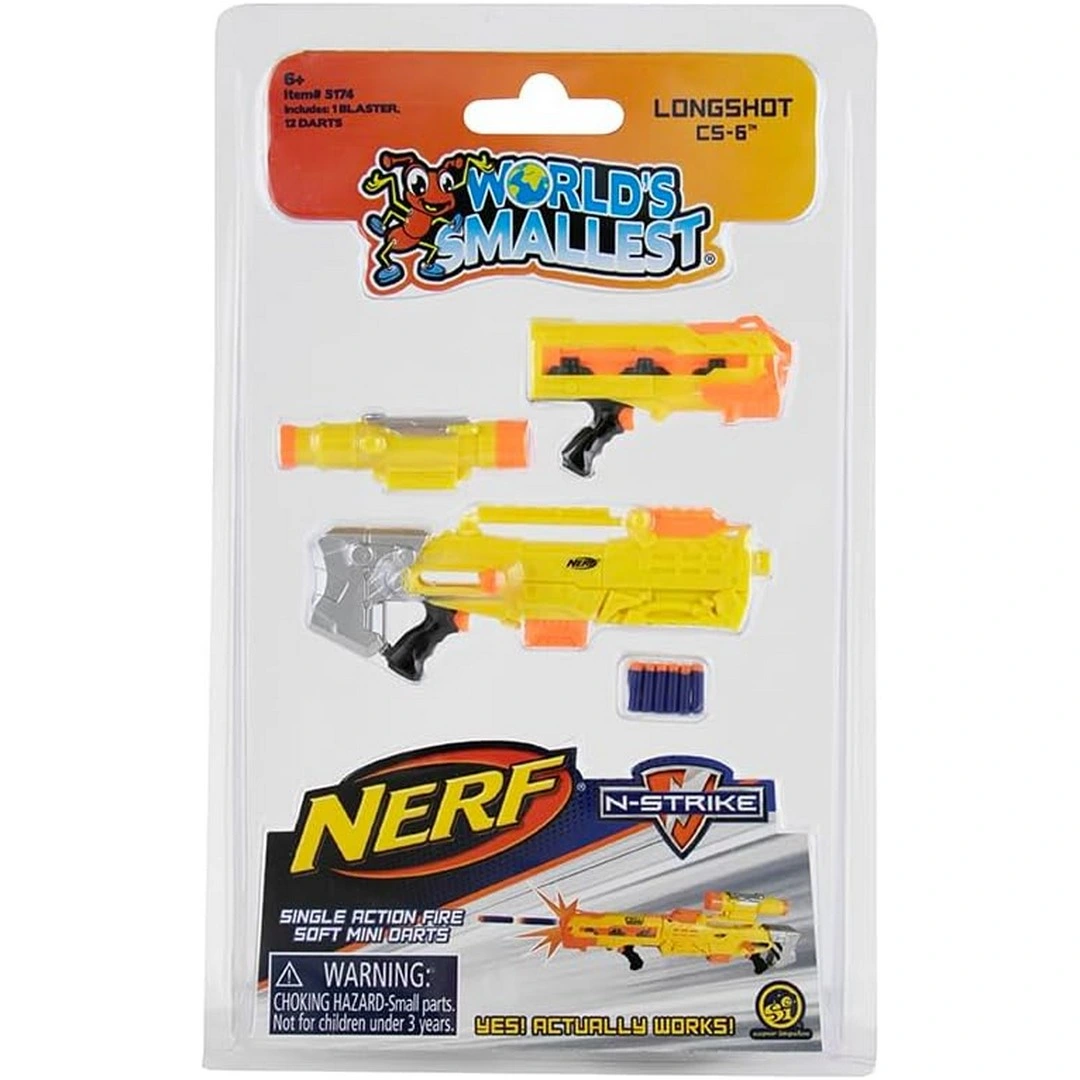 World's Smallest Nerf Seri 1  SUPR-5174 - Stokta Olan Gönderilir