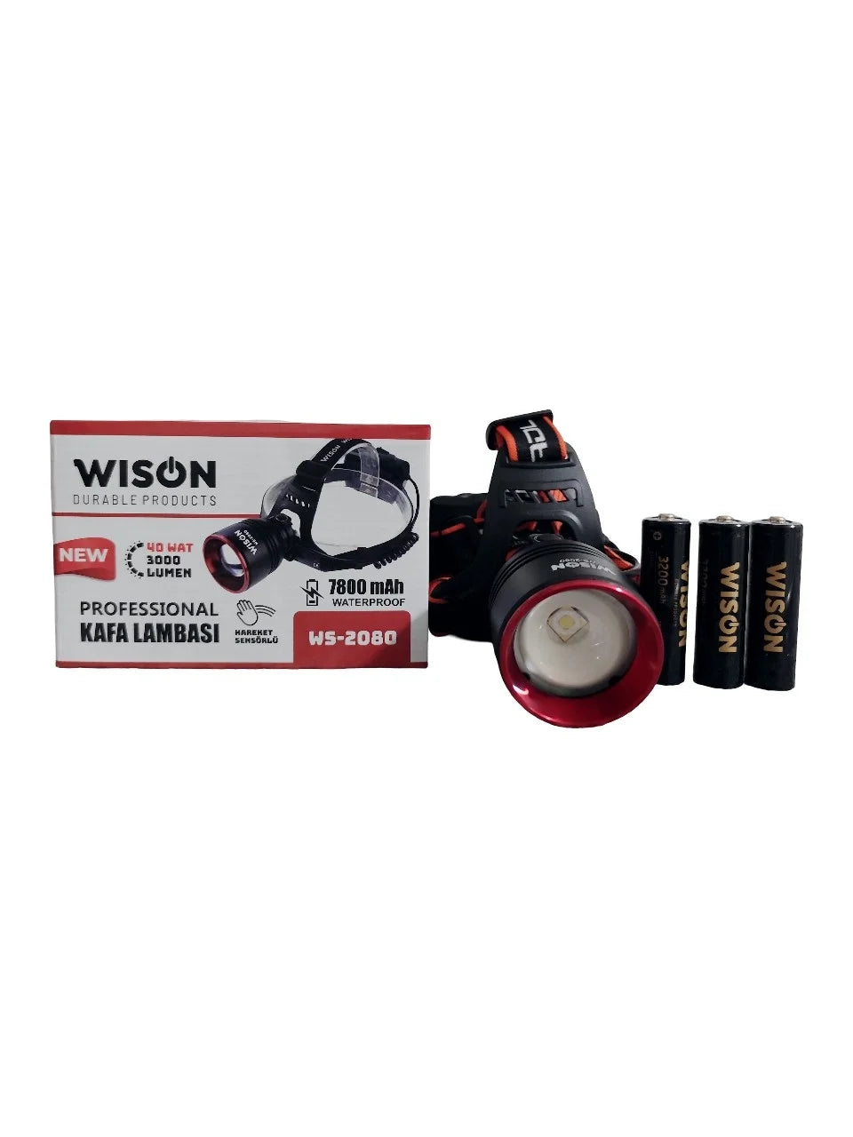 Ws-2080 Profesyonel Kafa Lambası 3000 Lümen 40 Watt (4887)
