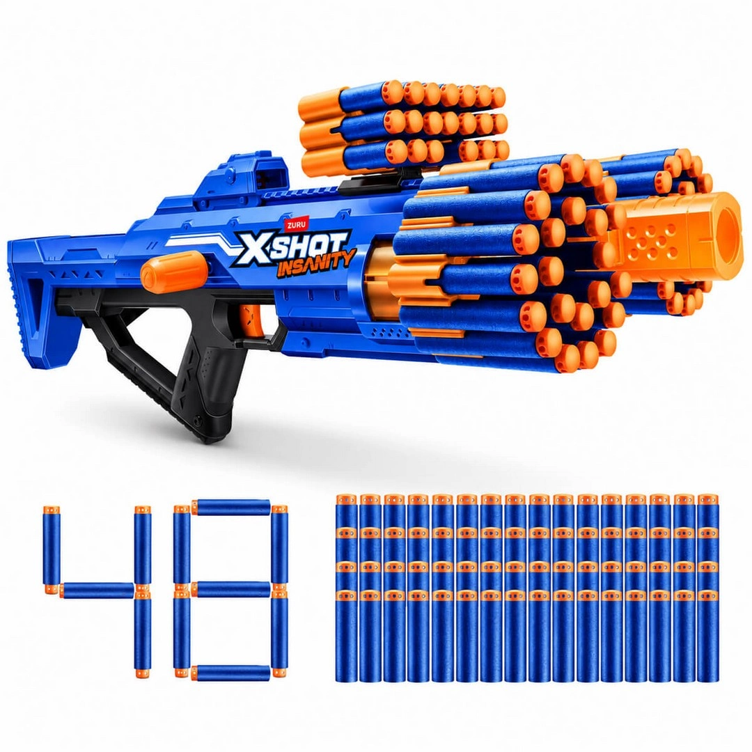 X-Shot Insanity Berzerko 48 Mermili Sünger Dart Atan Silah 68 cm