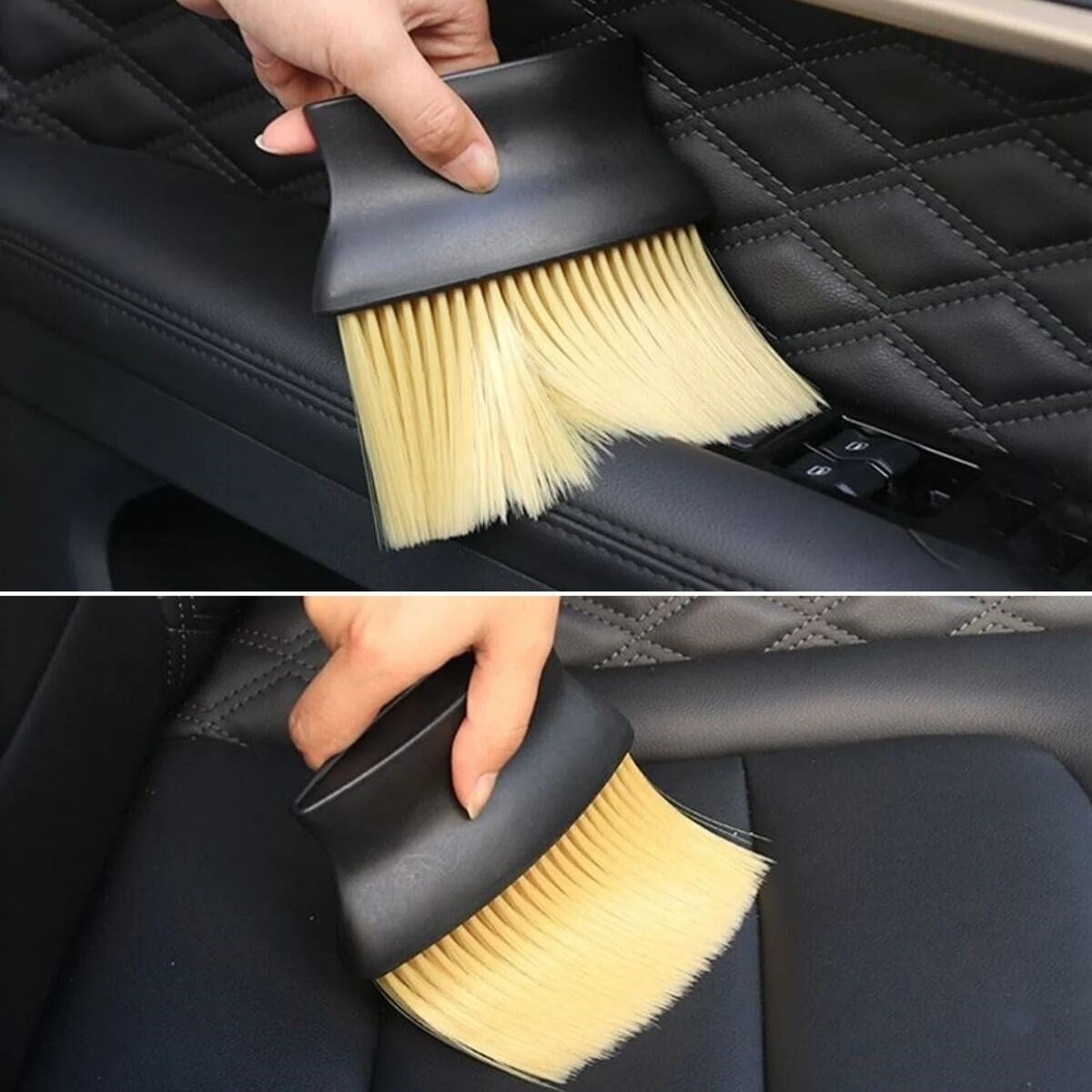 Yumuşak Kıllı ve Ergonomik Saplı Araç İçi Detaylı Toz Temizleme Fırçası (4887)